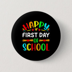 Grappige Leraren Student Meisje Jongen Gelukkige E Ronde Button 5,7 Cm