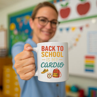 Grappige lerarenbeker; Terug naar school is mijn c Koffiemok