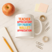 Grappige lerarenbeker; waardering van de ouderport koffiemok