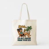 Grappige lerarenvakantie tote bag (Achterkant)