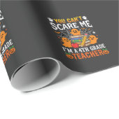 Grappige lerares vierde klas Halloween geest Cadeaupapier (Rol Hoek)