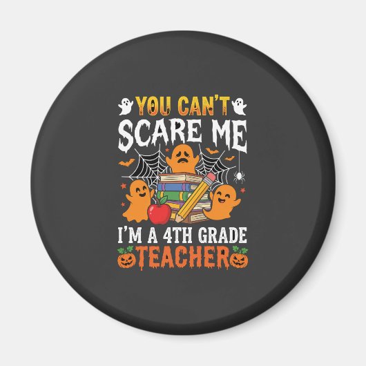 Grappige lerares vierde klas Halloween spook Magneet (Voorkant)