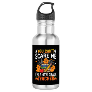 Grappige lerares vierde klas Halloween spook Waterfles