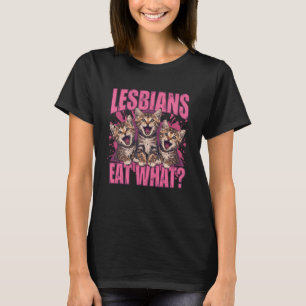 Grappige Lesbische Kat Meme LGBTQ Pride Humor voor T-shirt