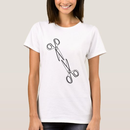 Grappige lesbische schaar sapphic t-shirt (Voorkant)