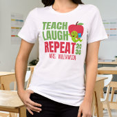 Grappige Lesgeven Lachen Herhalen Docent Tri-Blend Shirt