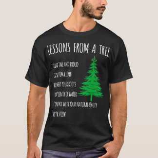 Grappige lessen van Tree Inspirerend Motivatie T-shirt