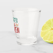 Grappige Let's Get Blitzen Rendier Shot Glas (Rechts)