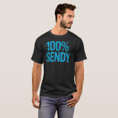 Grappige Let's Get Sendy Extreme Actie T-shirt (Voorkant volledig)