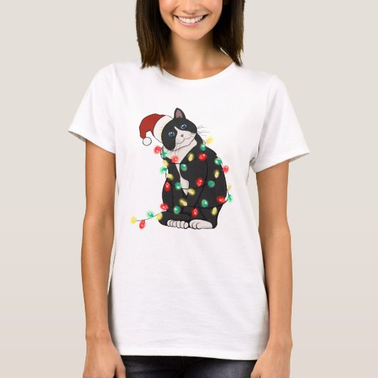 Grappige Leuke Catmas Kat T-shirt (Voorkant)