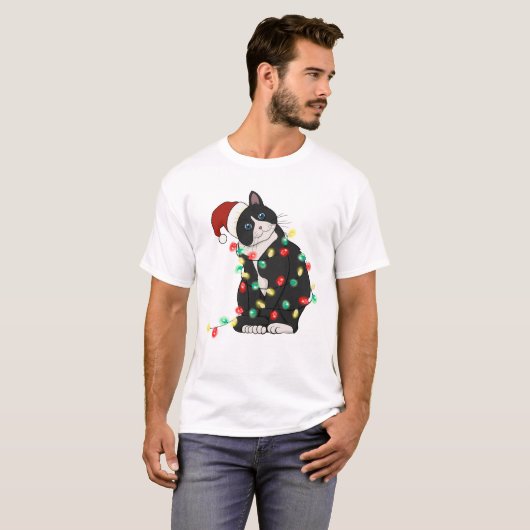 Grappige Leuke Catmas Kat T-shirt (Voorkant volledig)