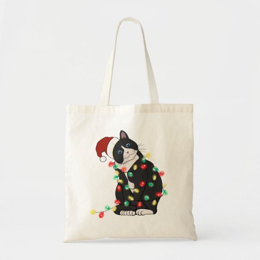 Grappige Leuke Catmas Kat Tote Bag (Voorkant)