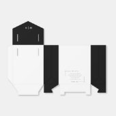 Grappige, leuke feiten minimalistische bruiloft bedankdoosjes (Uitgevouwen)