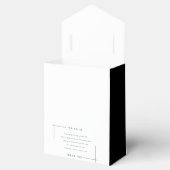 Grappige, leuke feiten minimalistische bruiloft bedankdoosjes (Geopend)