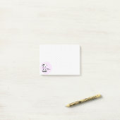 Grappige leuke koe cartoon polka dot meisjes post-it® notes (Op bureau)