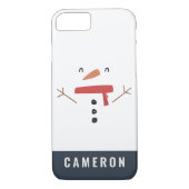 grappige, leuke sneeuwman op maat van kinderen Case-Mate iPhone case (Achterkant)