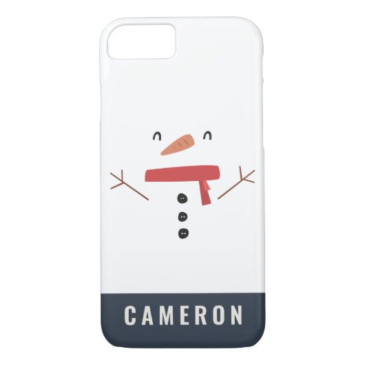 grappige, leuke sneeuwman op maat van kinderen Case-Mate iPhone case (Achterkant)