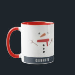 grappige, leuke sneeuwman op maat van kinderen mok<br><div class="desc">grappig leuk snowman op maat gemaakt voor kinderen</div>