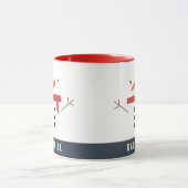 grappige, leuke sneeuwman op maat van kinderen mok (Midden)