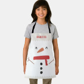 grappige, leuke sneeuwman op maat van kinderen schort (Insitu)