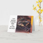 Grappige Leuke Vriendschap Herp - de Slang van Kaart (Gele Bloem)