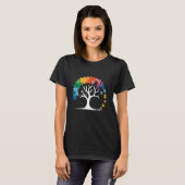 Grappige levensboom Autism Awareness Maand Grappig T-shirt (Voorkant volledig)