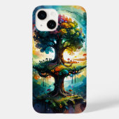 Grappige levensboom met sarcastische citaten esthe Case-Mate iPhone case (Achterkant)