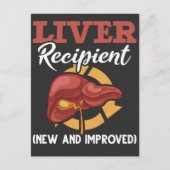 Grappige levertransplantatie-ontvanger chirurgie b briefkaart (Voorkant)