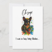 Grappige LGBT Franse Bulldog Verjaardag Kaart – Pr (Voorkant)