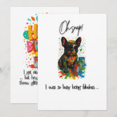 Grappige LGBT Franse Bulldog Verjaardag Kaart – Pr (Voorkant / Achterkant)