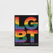 Grappige LGBT laat samen ontbijten Kaart (Voorkant)