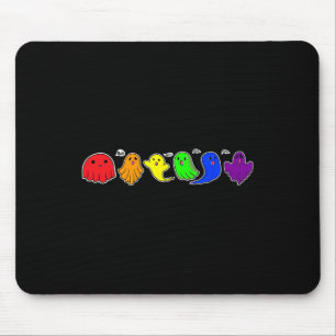 Grappige LGBTQ Boo Ghost Spooky Halloween Rainbow  Muismat