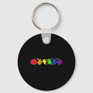 Grappige LGBTQ Boo Ghost Spooky Halloween Rainbow  Sleutelhanger