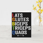 Grappige LGBTQ latten bilspieren biceps triceps qu Kaart (Gele Bloem)