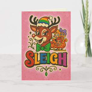 Grappige LGBTQ+ slee Kerstmis Kaart