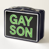 Grappige lhbtq-protest van homoseksuele zoon (Voorkant)