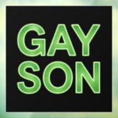 Grappige lhbtq-protest voor homoseksuele zoon raamsticker (Vel 3)