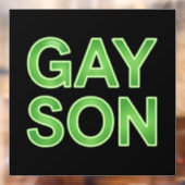 Grappige lhbtq-protest voor homoseksuele zoon raamsticker (Vel 2)