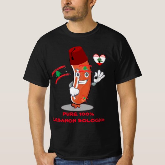 Grappige Libanese Grappige Humor Libanon Bologna T-shirt (Voorkant)