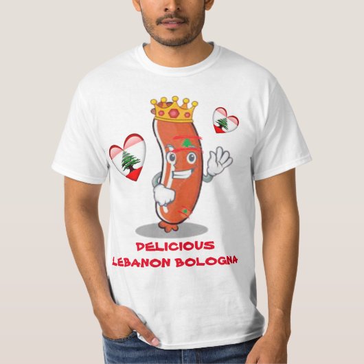 Grappige Libanese humor Libanon Bologna T-shirt (Voorkant)
