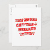 Grappige Librarian Pick-up Line Briefkaart (Voorkant / Achterkant)