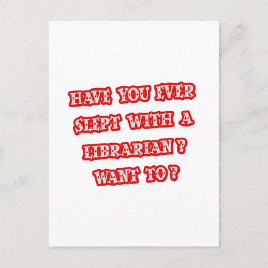Grappige Librarian Pick-up Line Briefkaart (Voorkant)
