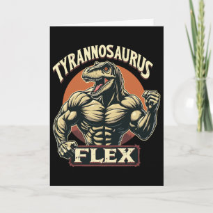 Grappige Lichaamstrainer Tyrannosaurus Flex Gym T- Kaart