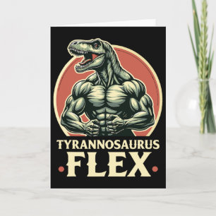 Grappige Lichaamstrainer Tyrannosaurus Flex Gym T- Kaart