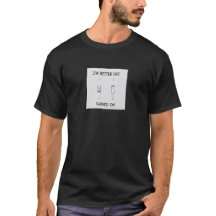 Grappige Lichtschakelaar Aangeschakelde T-shirt