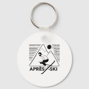 Grappige Liefde Apres Ski - Grote Sneeuw Liefhebbe Sleutelhanger
