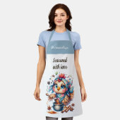 Grappige liefde citaat Schattigee kip koken Schort (Gedragen)