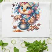 Grappige liefde citaat Schattigee kip koken Theedoek (Gevouwen)