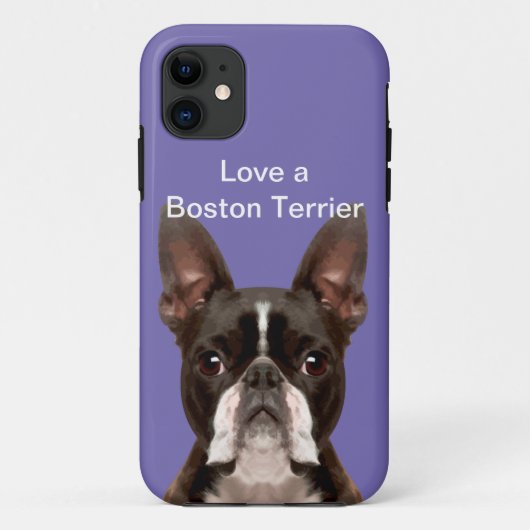 Grappige Liefde Een Boston Terrier Case-Mate iPhone Case (Achterkant)