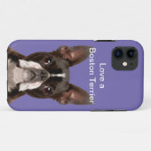 Grappige Liefde Een Boston Terrier Case-Mate iPhone Case (Achterkant (horizontaal))